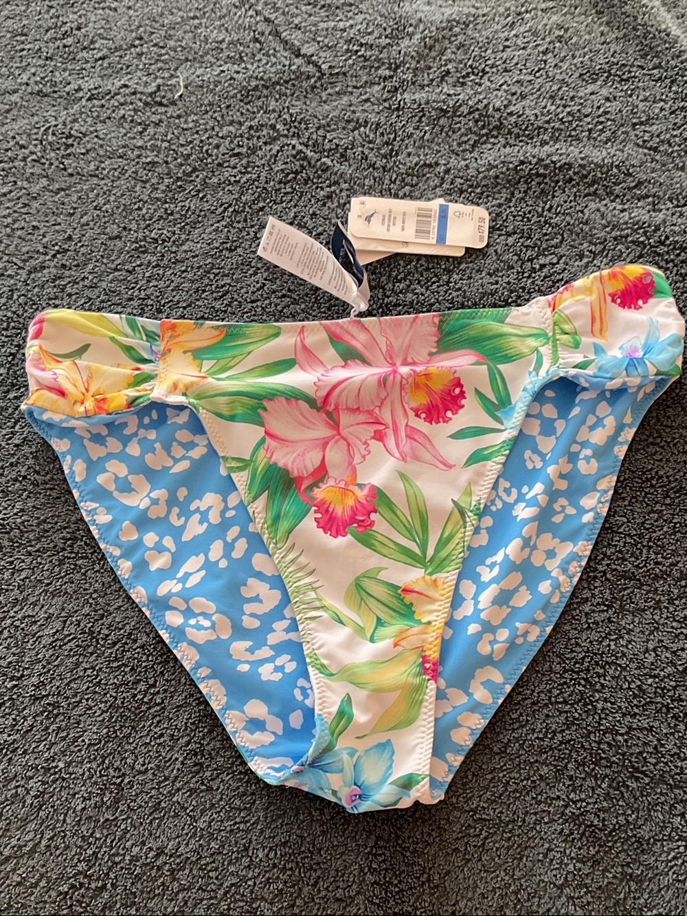 NWT Tommy Bahama Reversible Floral Hipster Bikini Bottoms